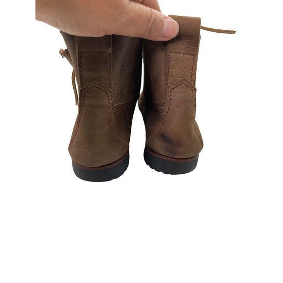 Vintage Cole Haan Chukka Ankle Boots Leather Brown Vibram Soles Size 7 - Picture 7 of 9